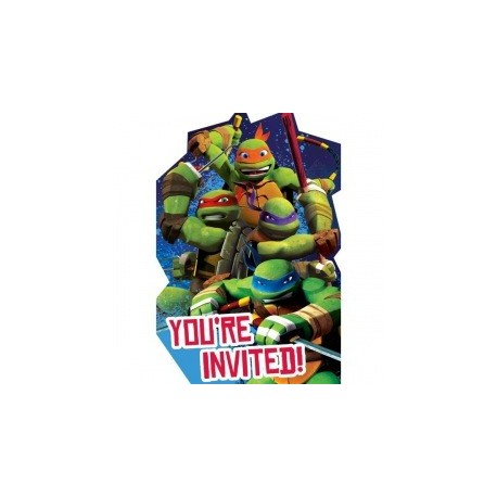 1443 Invitacion Tortugas Ninja TMNT GM