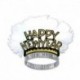 2024 HNY Tiara Diadema PLUMAS Glitter HNY AM