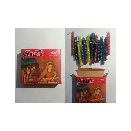 2107 Vela Velita para pedir posada 20pz