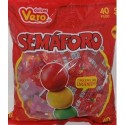 3836 Paleta Semaforo Semaforito ch 40pz Vero