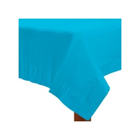 3071 Mantel Rect Col Azul Caribe Teal AM