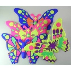 3679 Mascara Careta Mariposa Multicolor Fluo CFES