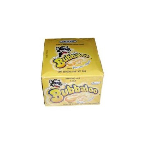 4004 Chicle Bubbaloo Bubalo Platano 50pz