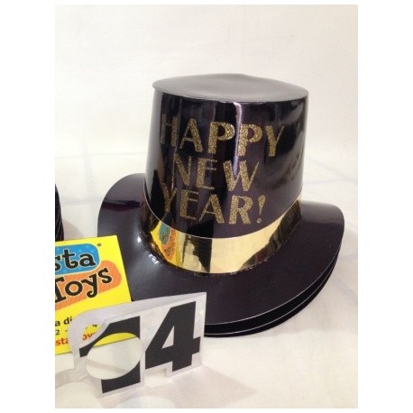 4068 HNY Sombrero Copa carton Glitter o Imp mc HNY AM