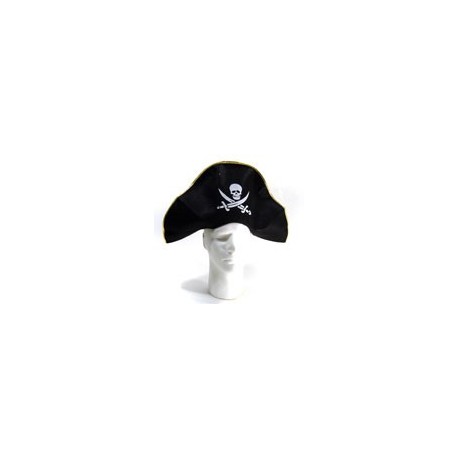 5637 Sombrero Gorro Pirata Tela Gamusina FYT