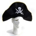 5637 Sombrero Gorro Pirata Tela Gamusina FYT