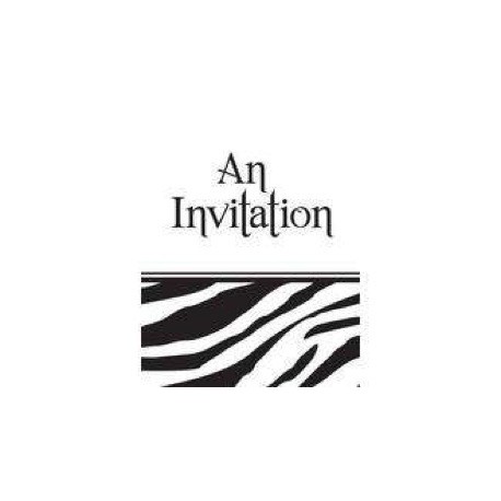 5950 Invitacion Animal Print Zebra CREA