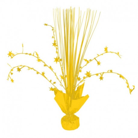 6420 AMARILLO Centro Spray centerpiece Estrellas 12in AM