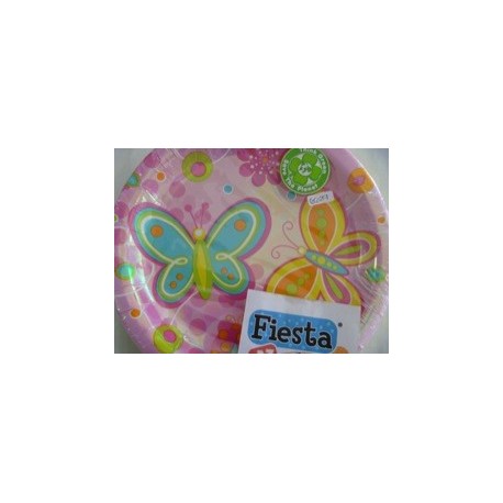 6629 Plato 9 Iris Mariposas y Flores Butterflies CREA