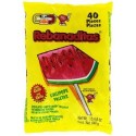 7055 Paleta Rebanda Rebanaditas Sandia Chile 40pz Candy Pop