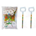 7348 Popote chicle Muela Blanca Color Hallow 20pz Marce Emy