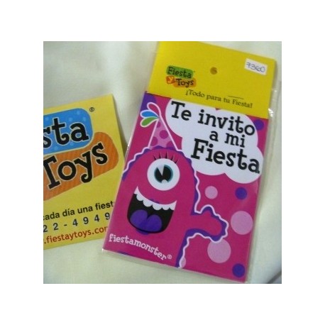 7360 Invitacion Fiestamonster NinA 6pz FYT