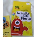 7361 Invitacion Fiestamonster NinO 6pz FYT