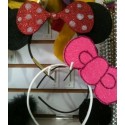 7389 Diadema Orejas Minnie Mimi Escarchadas Profesional FyT