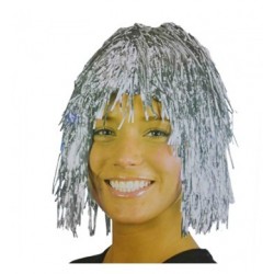 7414 Peluca Metalica Tinsel wig Ringo Economica FOB ZEN