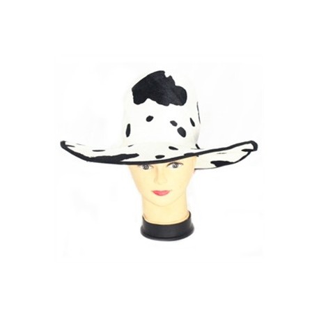 7418 Sombrero Dalmata O Vaca tela FOB