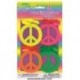 7507 Collar Col Neon Peace and Love Amor y Paz Hippie pz ZEN