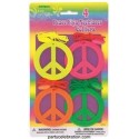 7507 Collar Col Neon Peace and Love Amor y Paz Hippie pz ZEN