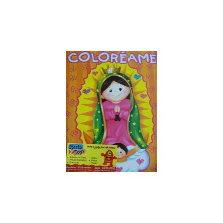 7593 CARTA Cuaderno Colorear Virgencita GM