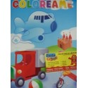 7595 CARTA Cuaderno Colorear Juguetes Transportes GM