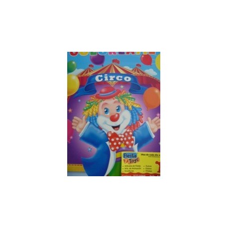 7598 CARTA Cuaderno Colorear Circo Payasito GM