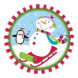 8066 Plato 10 Joyful Snowman Alegre Muñeco De Nieve NAV AM