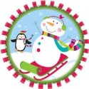 8066 Plato 10 Joyful Snowman Alegre Muñeco De Nieve NAV AM