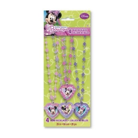 8160 PREMIO Minnie Mouse Collar de piedra beads 4pz UNI