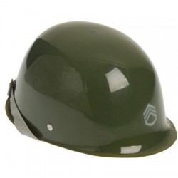 8327 Sombrero Casco Soldado Militar Verde Rigido ZEN