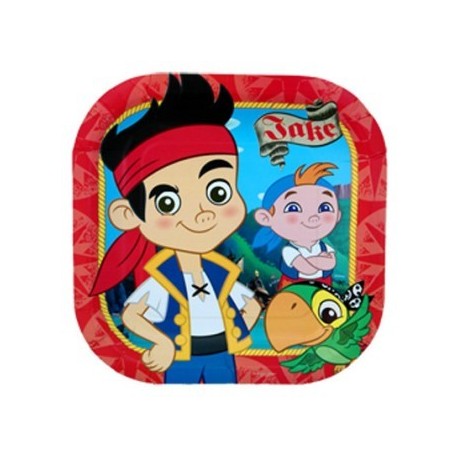 8347 Plato 9 Cuad Jake y los Piratas Disney GM