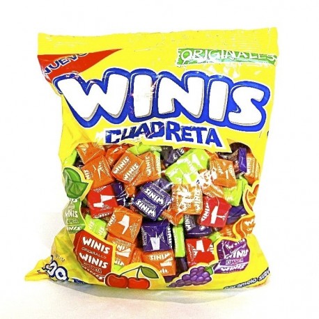 8437 Winis cuadretas caramelo suave 690gr 300pz Dulco