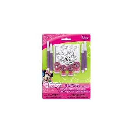 8586 PREMIO Minnie Mouse Stamp Sets Sellitos 4pz UNI