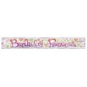 8647 Banner Letrero Birthday Princess Diva 12ft UNI