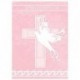 8652 Invitaciones Cruz Dove Cross Pink UNI