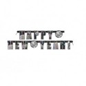 8821 Letrero Banner HNY Countdown To New Year Disco UNI