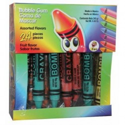 77 Bombi Crayon Chicles 24pz Alpro