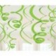 9078 Verde KIWI Swirl Decoration Decoracion colgante 12pz AM