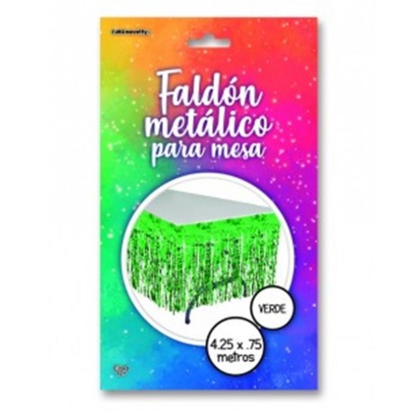 9317 Faldon Verde Tiras Metalico ZEN RF