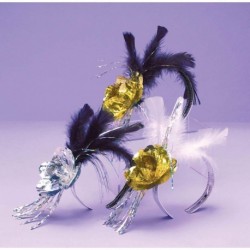 9362 Tiara Plumas Flor NOP Met Trendy HNY Rose Feather pz AM
