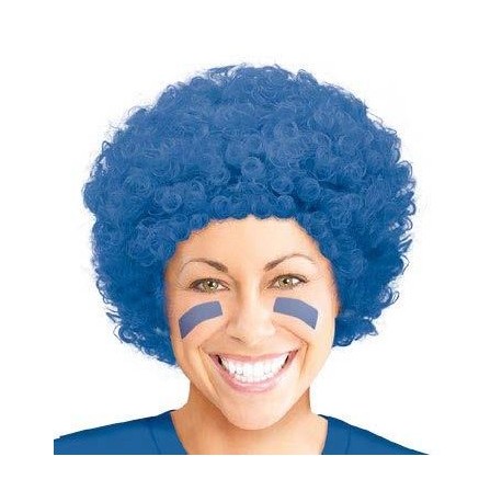 9397 Peluca Afro Azul Rey Curly wig AM