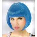 9405 Peluca Bob Azul Rey Fiesta Neon wig AM