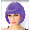 9406 Peluca Bob Morado Fiesta Neon wig AM