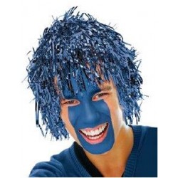9415 Peluca Metalica Azul Rey Fun Tinsel wig AM