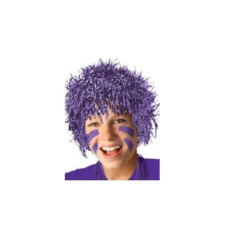 9416 Peluca Metalica Morado Fun Tinsel wig AM