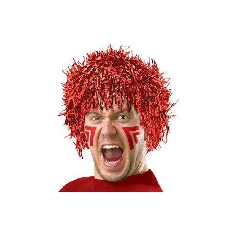 9417 Peluca Metalica Roja Fun Tinsel wig AM