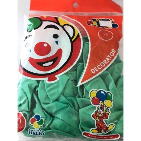 185 Globo Ltx PAY9 Verde Menta Decorator 50pz PAY