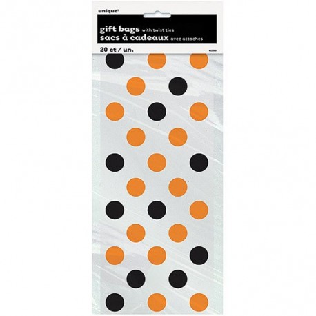 9673 Bolsa Naranja Negro Polka Dots Puntos N CF UNI