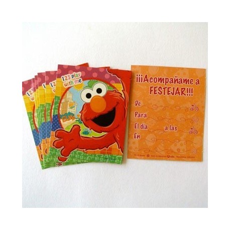 327 Invitaciones Elmo QL