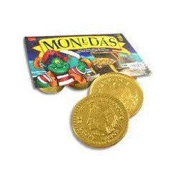 858 Monedas oro de chocolate 48pz Nutresa