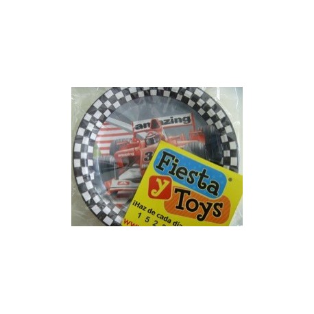 1232 Plato 7 Carreras Carro Rojo GS